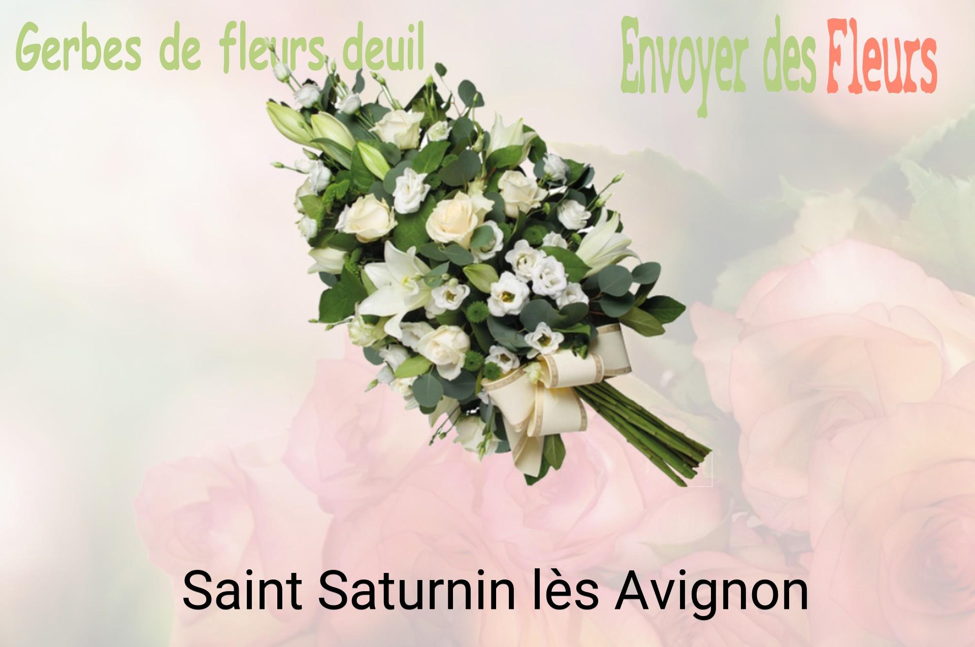 Gerbe de fleurs de deuil livrée à Saint-Saturnin-lès-Avignon